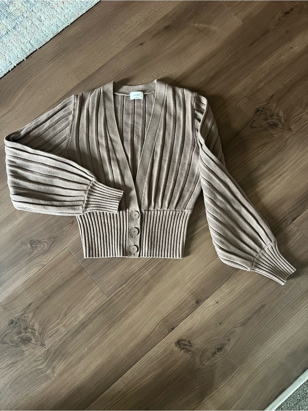 Aritzia Wilfred brown cardigan